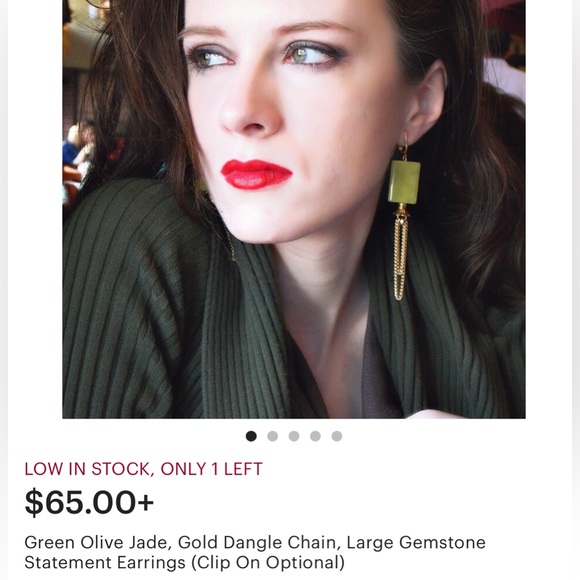 Elegant clip on earrings - Picture 7 of 7